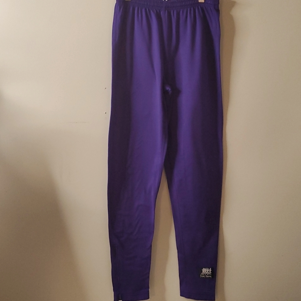 Frank Shorter 90's purple Compression full-length running pants